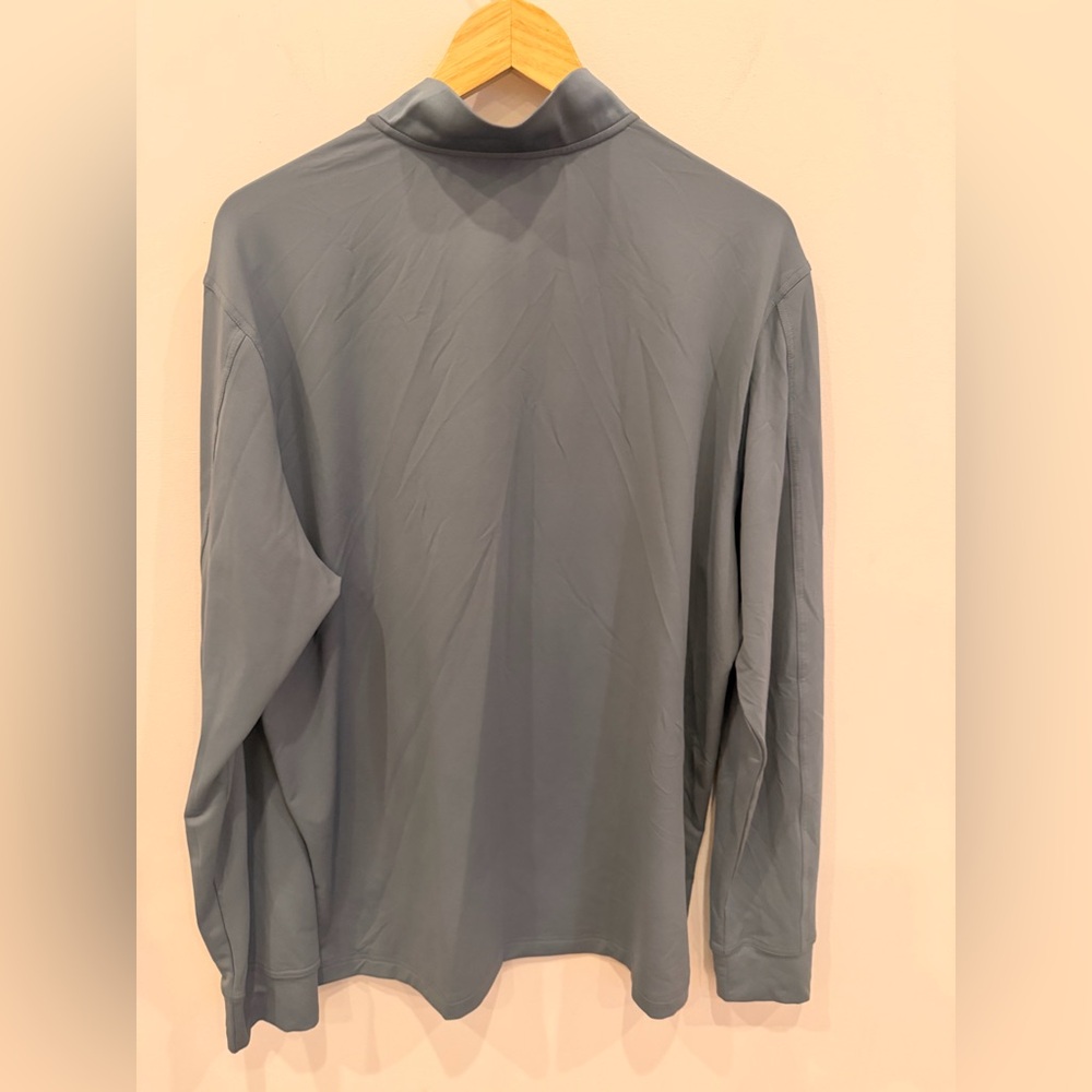 Greatness Wins Men’s Quarter Zip Performance Pullover Gray Large - Picture 4 of 5